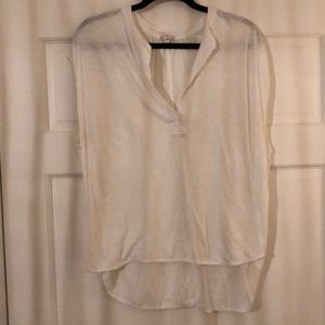 White Tee with Unique Beautiful Neckline